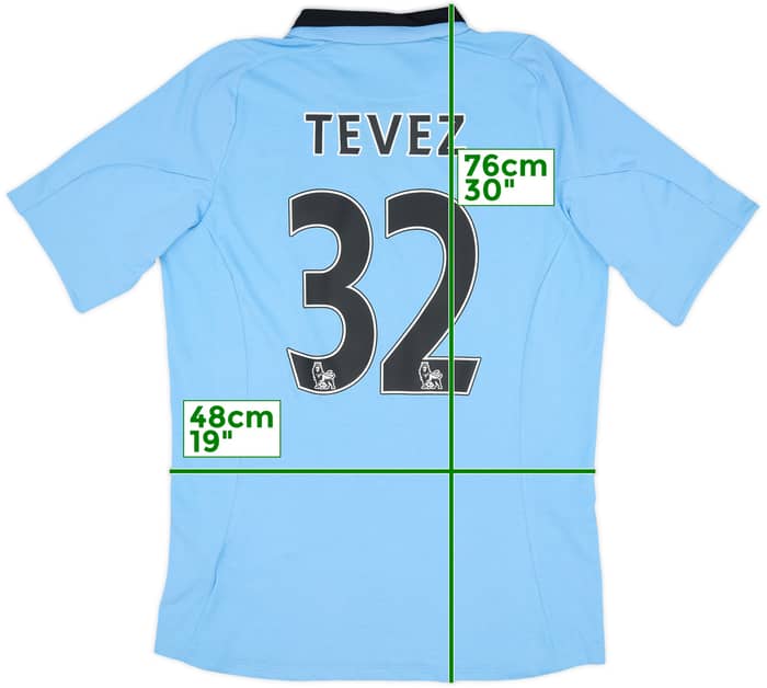 2012-13 Manchester City Home Shirt Tevez #32 (M)