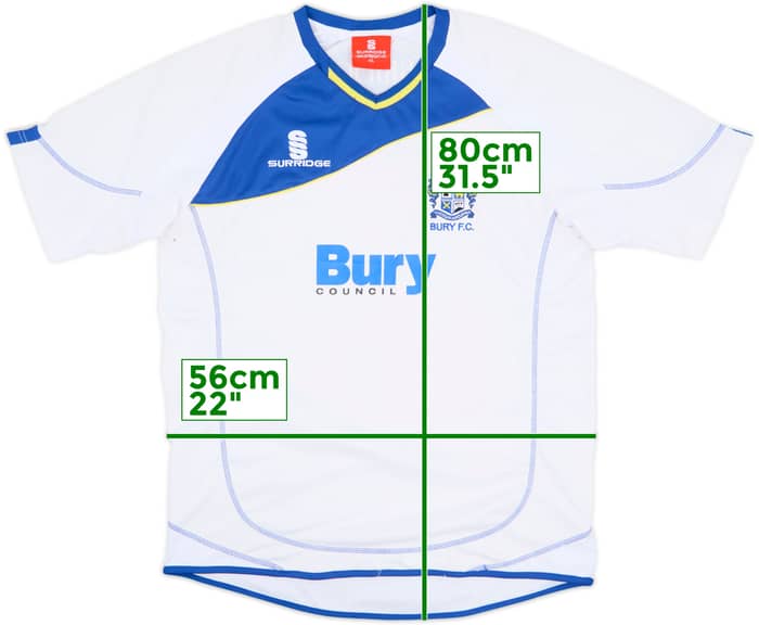 2012-13 Bury Home Shirt - 8/10 - (XL)