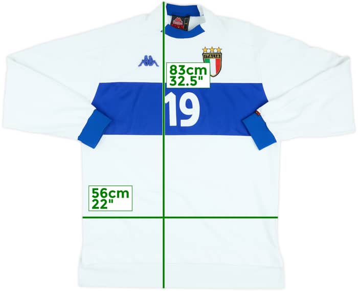 1998-00 Italy Match Issue Away L/S Shirt #19