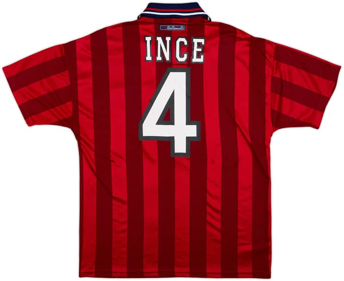 1997-99 England Away Shirt Ince #4 - 8/10 - (XXL)