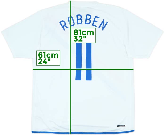 2006-08 Netherlands Away Shirt Robben #11 (XL)