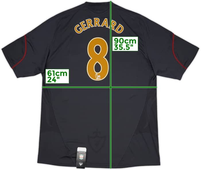 2009-10 Liverpool Away Shirt Gerrard#8 (XXL)