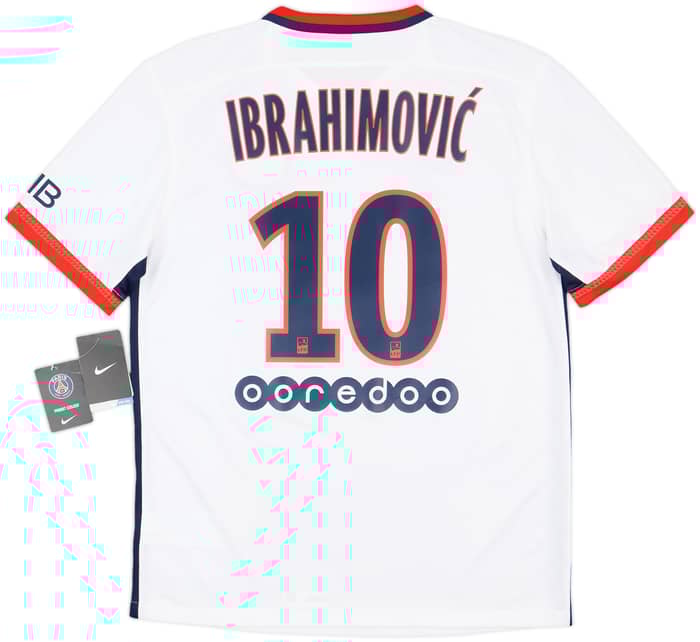 2015-16 Paris Saint-Germain Away Shirt Ibrahimovic #10 (M)