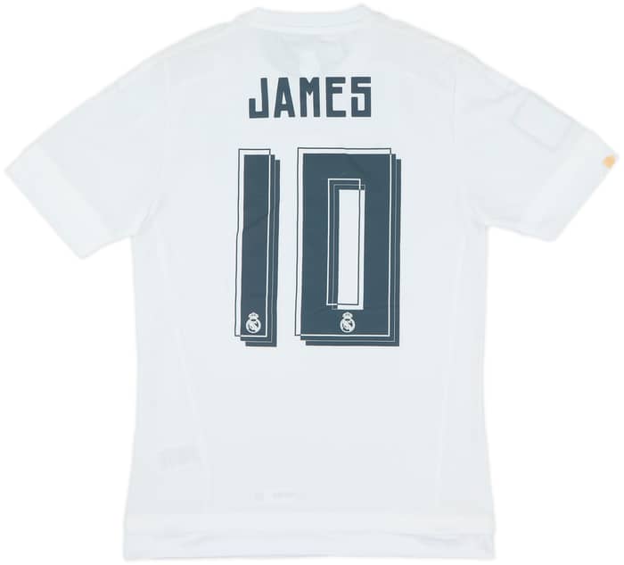 2015-16 Real Madrid Home Shirt James #10 (S)