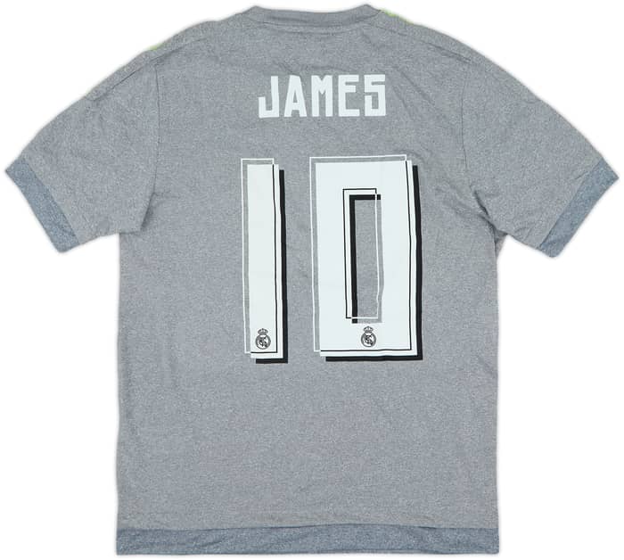 2015-16 Real Madrid Away Shirt James #10 (S)