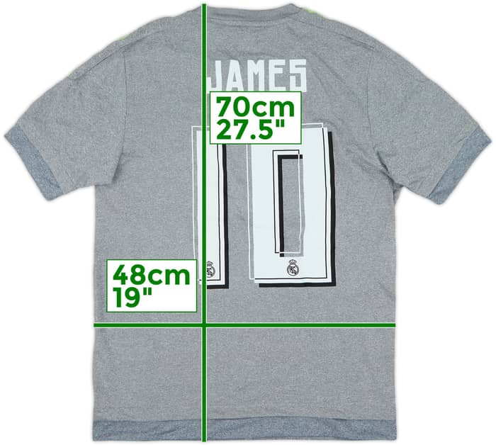 2015-16 Real Madrid Away Shirt James #10 (S)