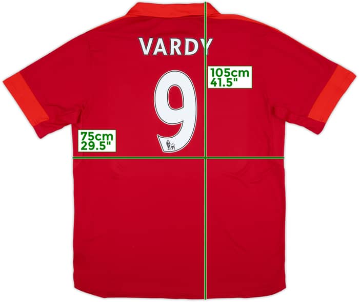 2016-17 Leicester Away Shirt Vardy #9 (XL)