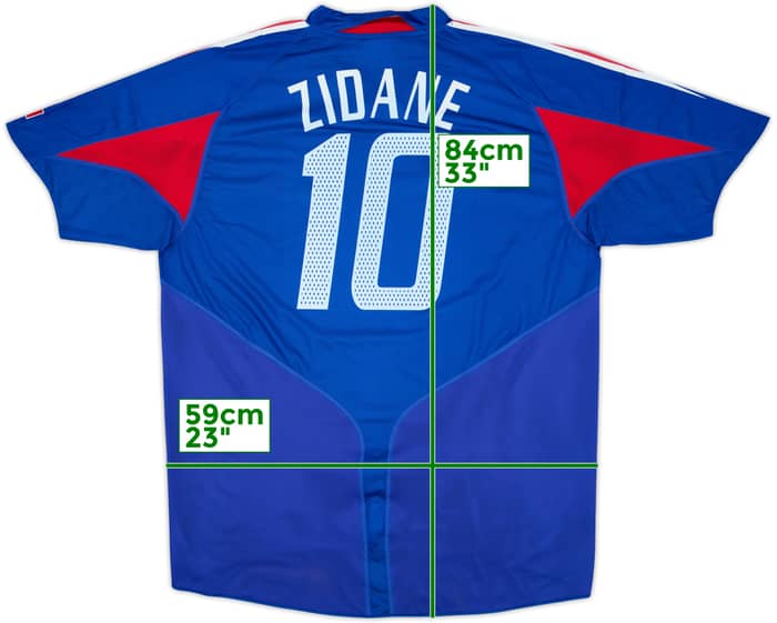 2004-06 France Home Shirt Zidane #10 (XL)