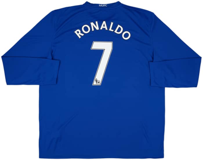 2008-09 Manchester United Third L/S Shirt Ronaldo #7 (XXL)