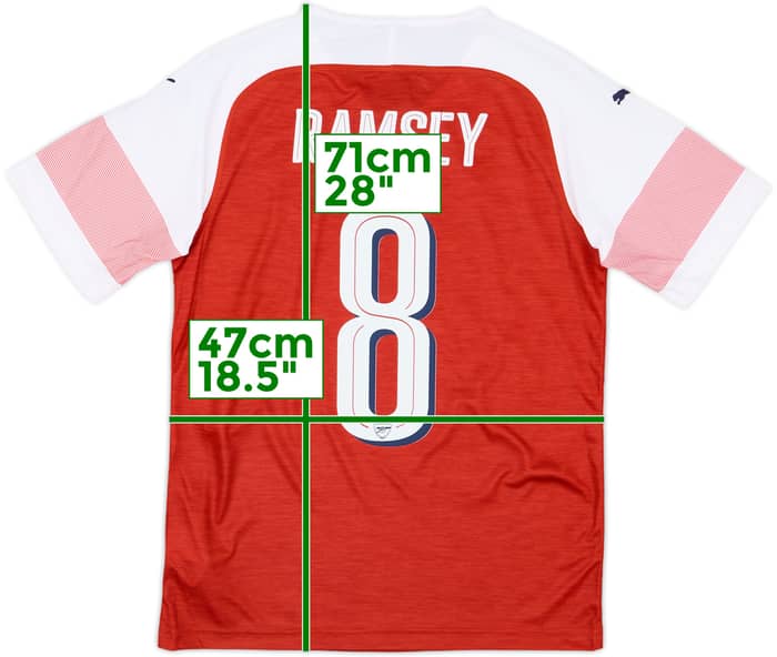 2018-19 Arsenal Home Shirt Ramsey #8 (S)