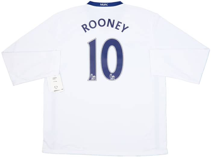 2008-10 Manchester United Away L/S Shirt Rooney #10 (XXL)