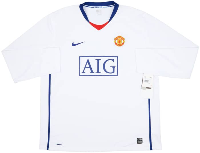 2008-10 Manchester United Away L/S Shirt Rooney #10 (XXL)