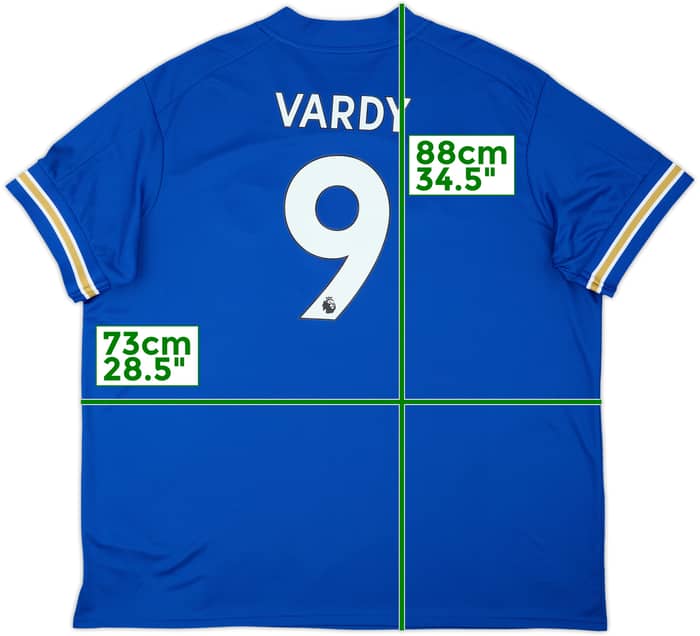2020-21 Leicester Home Shirt Vardy #9 - 8/10 - (3XL)