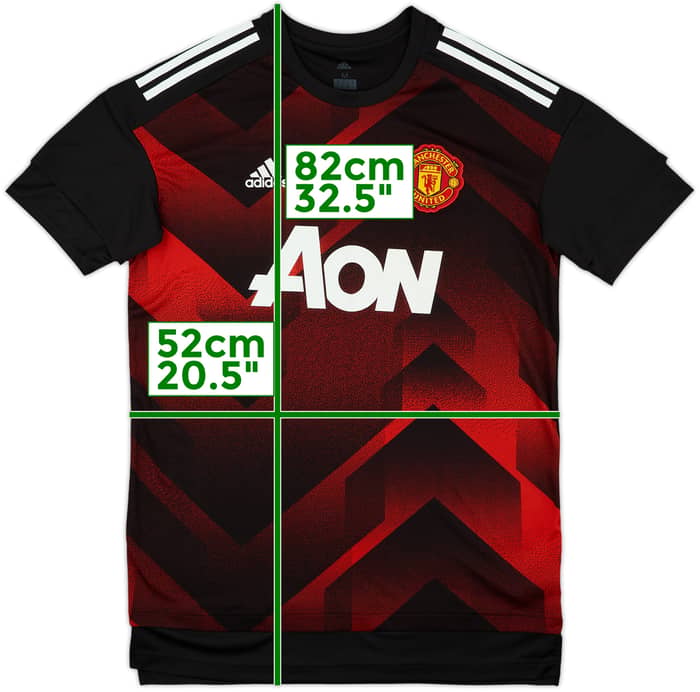 2017-18 Manchester United adidas Training Shirt - 9/10 - (M)