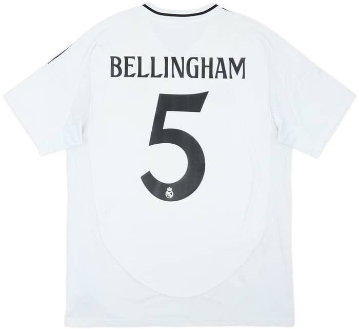 Camiseta de local del Real Madrid 2024-25 Bellingham #5 - 6/10 - (XL)