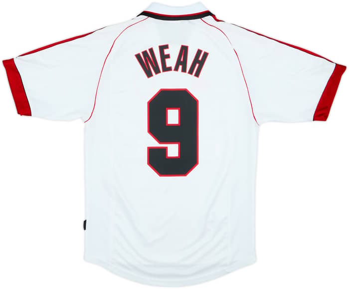 1998-99 AC Milan Away Shirt Weah #9 - 8/10 - (M)