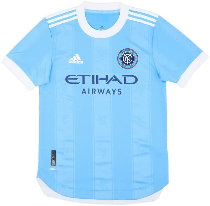 2021-22 New York City Authentic Home Shirt - 9/10 - (S)