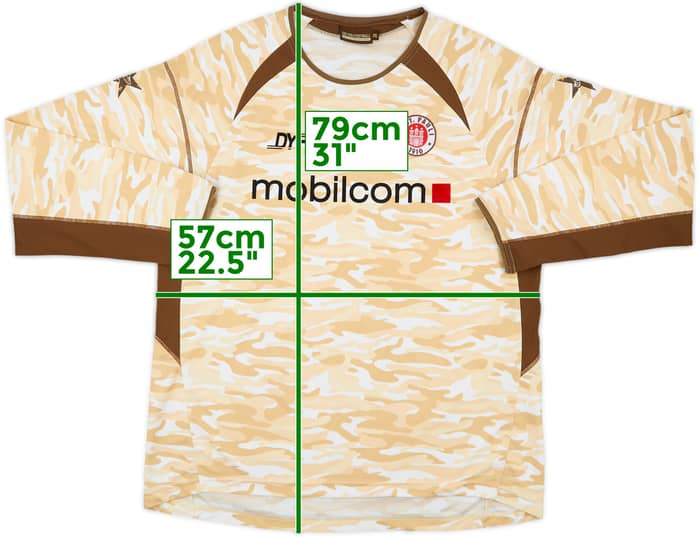 2005-06 St Pauli Home L/S Shirt - 8/10 - (XXL)
