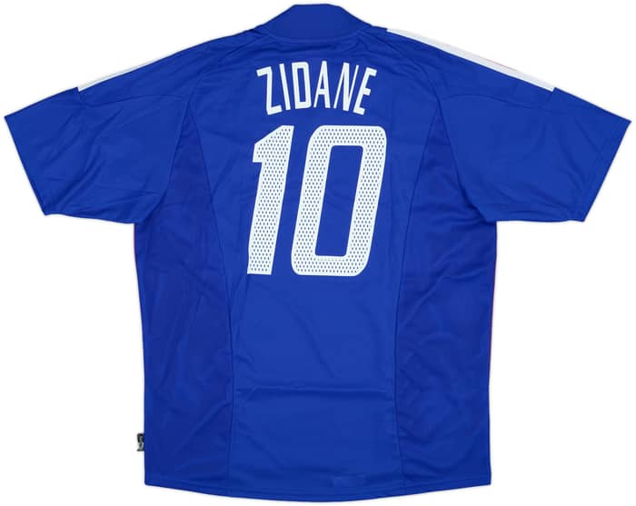 2002-04 France Home Shirt Zidane #10 - 8/10 - (L)