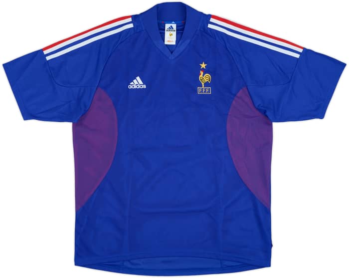 2002-04 France Home Shirt Zidane #10 - 8/10 - (L)