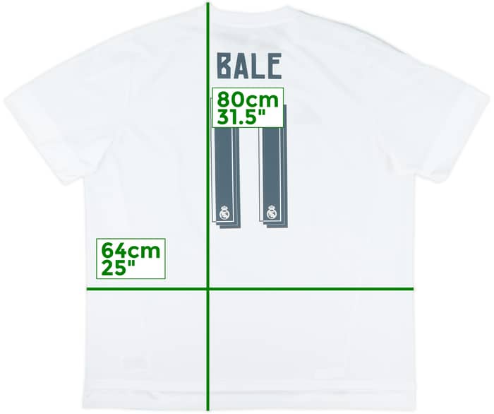 2015-16 Real Madrid Home Shirt Bale #11 - 6/10 - (XXL)