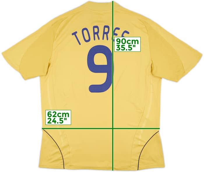 2008-10 Spain Away Shirt Torres #9 - 8/10 - (XXL)