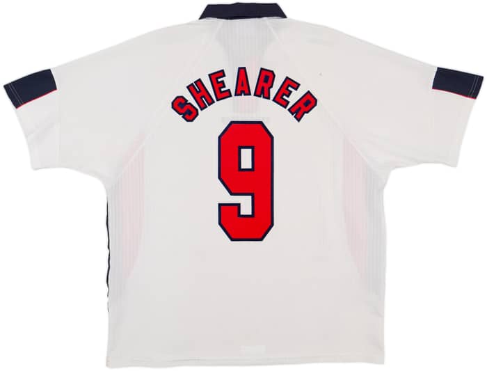 1997-99 England Home Shirt Shearer #9 - 6/10 - (XXL)