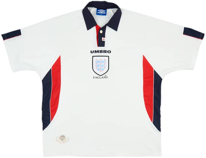 1997-99 England Home Shirt Shearer #9 - 6/10 - (XXL)