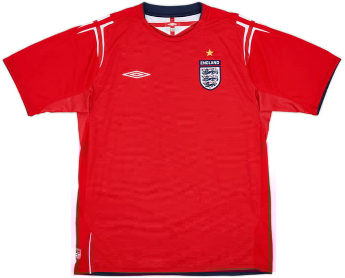 2004-06 England Away Shirt Beckham #7 - 7/10 - (L)