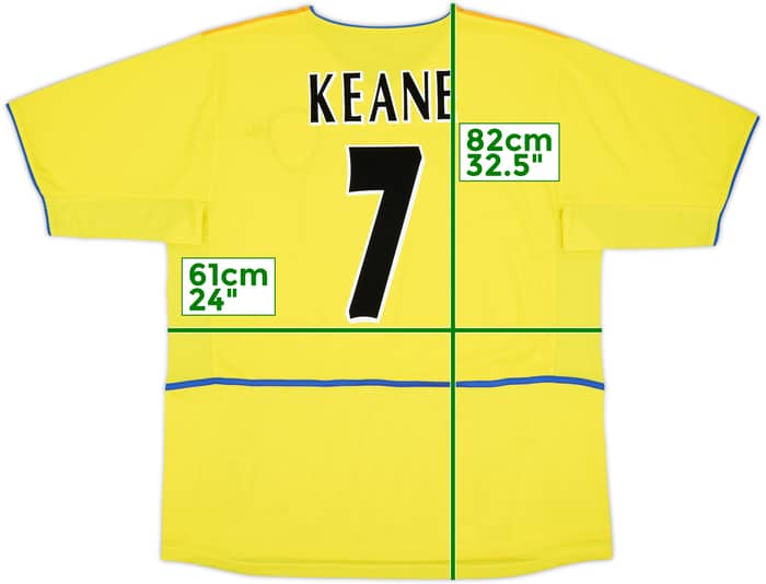 2002-03 Leeds United Away Shirt Keane #7 - 7/10 - (XL)