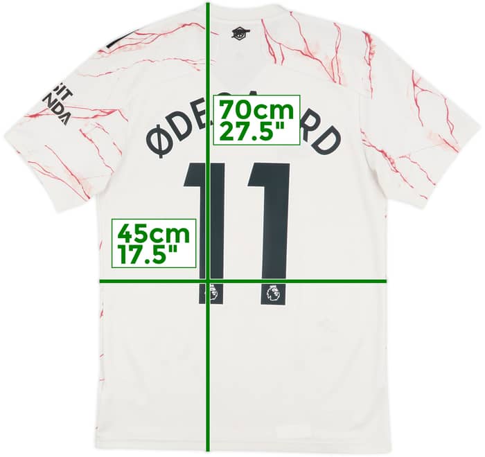 2020-21 Arsenal Away Shirt Ødegaard #11 - 7/10 - (S)