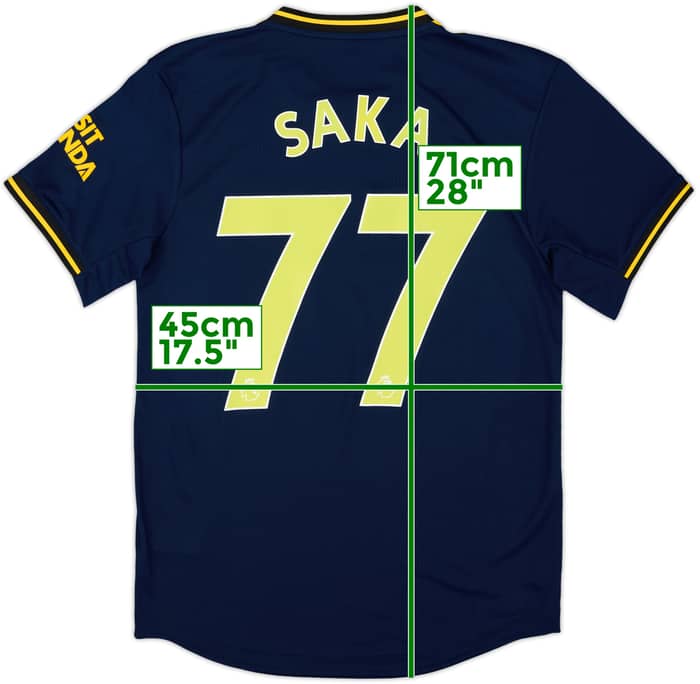 2019-20 Arsenal Player Issue Third Shirt Saka #77 (S)