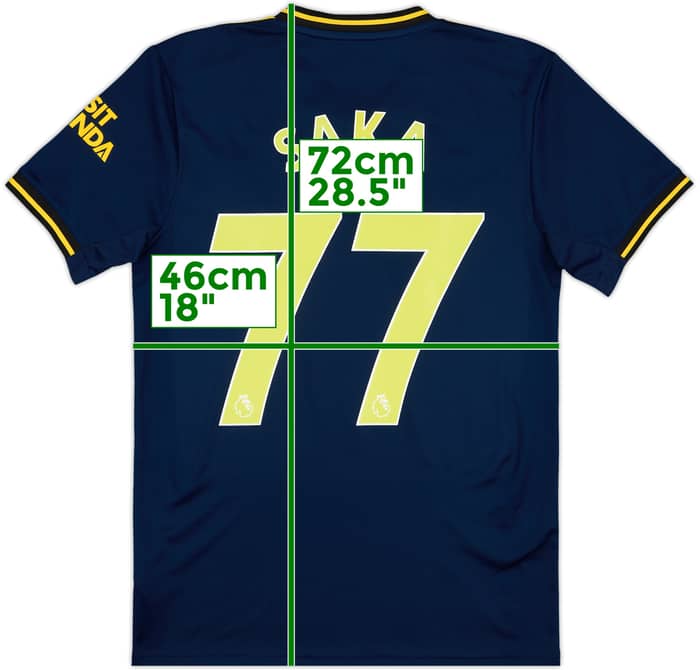 2019-20 Arsenal Third Shirt Saka #77 - 10/10 - (S)