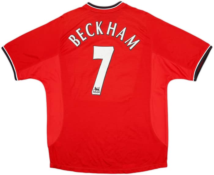 2000-02 Manchester United Home Shirt Beckham #7 - 6/10 - (L)