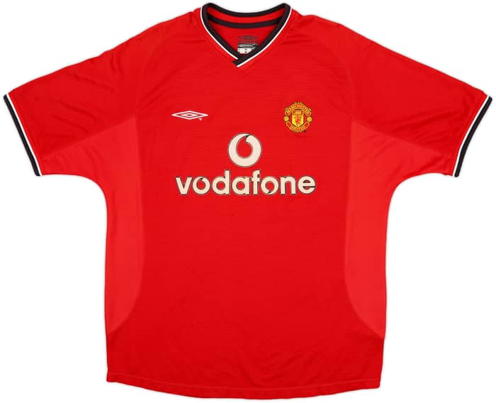 2000-02 Manchester United Home Shirt Beckham #7 - 6/10 - (L)