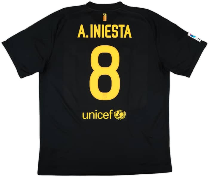 2011-12 Barcelona Away Shirt A.Iniesta #8 - 10/10 - (XL)