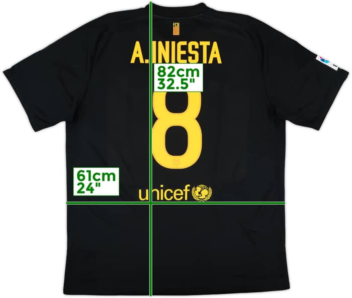 2011-12 Barcelona Away Shirt A.Iniesta #8 - 10/10 - (XL)