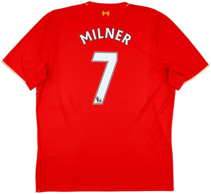 2015-16 Liverpool Home Shirt Milner #7 - 7/10 - (XXL)