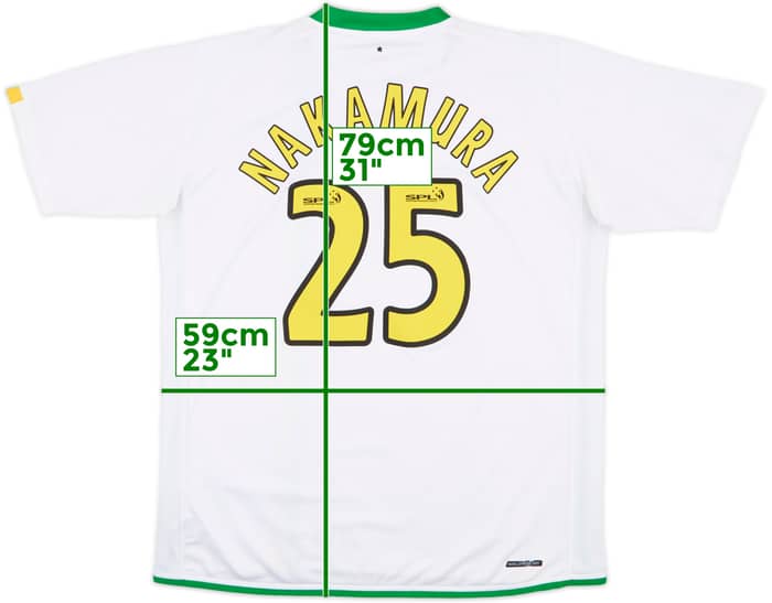 2006-08 Celtic Fourth Shirt Nakamura #25 - 9/10 - (XL)