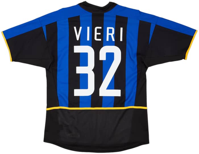 2002-03 Inter Milan Home Shirt Vieri #32 - 7/10 - (M)