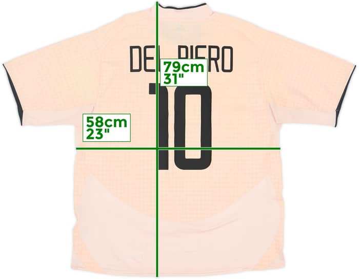 2003-04 Juventus Away Shirt Del Piero #10 - 7/10 - (XL)