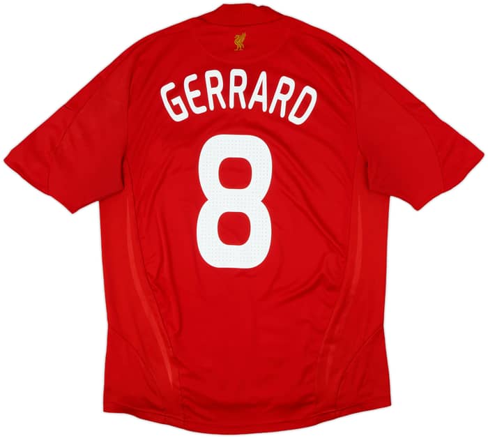 2008-10 Liverpool Home Shirt Gerrard #8 - 5/10 - (L)