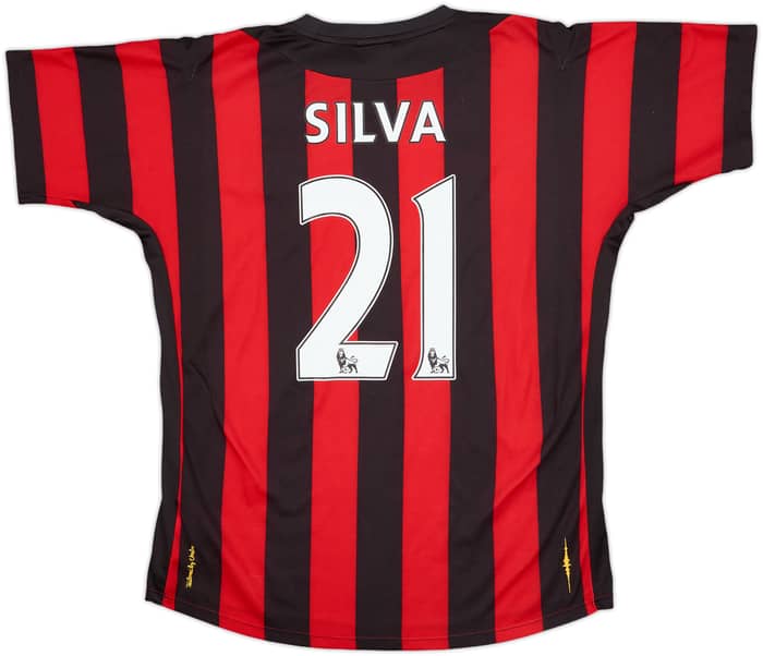2011-12 Manchester City Away Shirt Silva #21 - 9/10 - (M)
