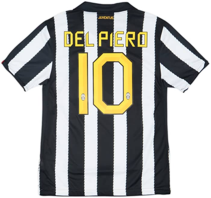 2010-11 Juventus Home Shirt Del Piero #10 - 8/10 - (M)