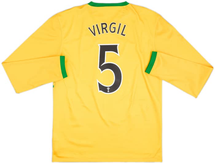 2013-14 Celtic Away L/S Shirt Virgil #5 - 8/10 - (M)