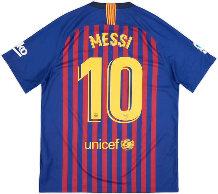 2018-19 Barcelona Camiseta de local Messi #10 - 10/10 - (L)