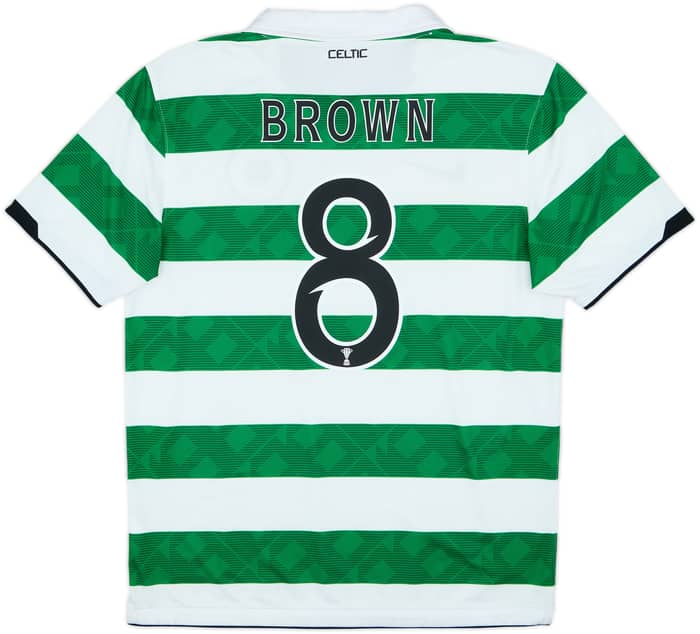 2010-12 Celtic Home Shirt Brown #8 - 7/10 - (M)