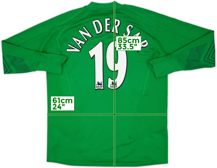 2005-06 Manchester United GK Shirt Van Der Sar #19 - 8/10 - (XXL)