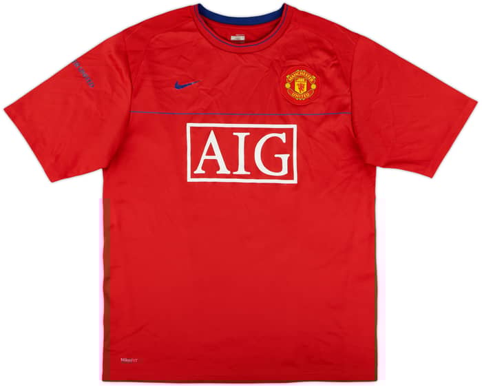 2008-09 Manchester United Nike Training Shirt - 9/10 - (L)