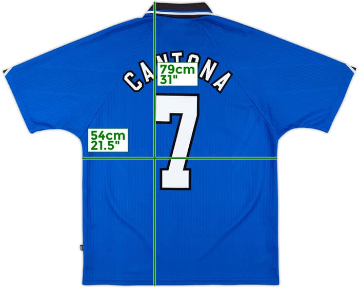 1996-98 Manchester United Third Shirt Cantona #7 - 9/10 - (L)